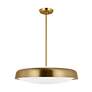 Thumbnail2 of Visual Comfort Studio Draper Burnished Brass Pendant 3 E26 Medium A19 40w more views