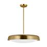 Thumbnail3 of Visual Comfort Studio Draper Burnished Brass Pendant 3 E26 Medium A19 40w more views