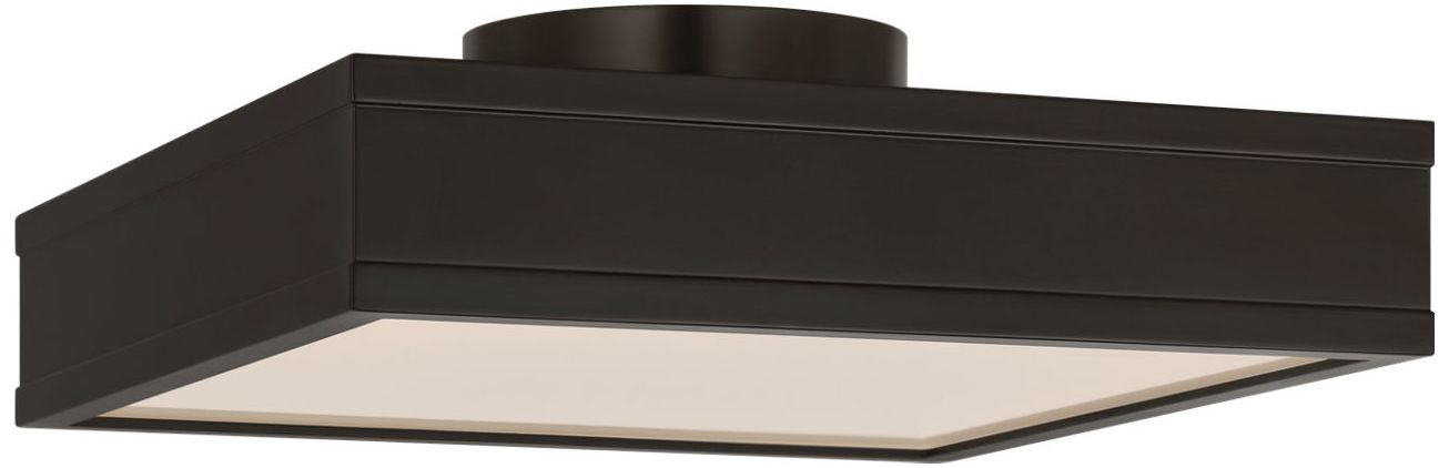 Image 2 Visual Comfort Studio Dupont 12 Square Semi Flush Aged Iron LED more views