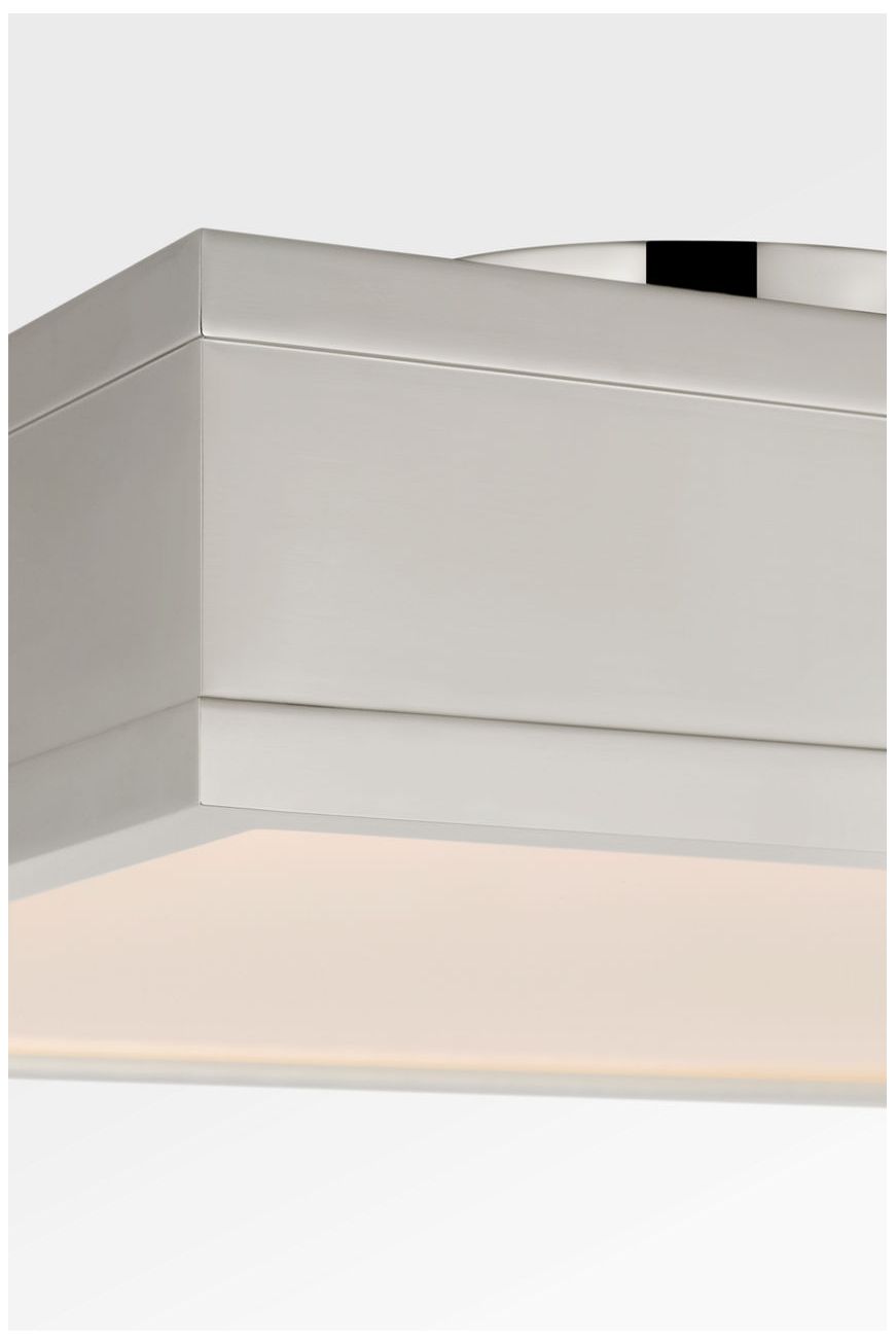 Image 4 Visual Comfort Studio Dupont 12 Square Semi Flush Nickel LED more views