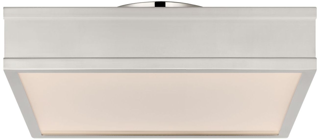 Image 5 Visual Comfort Studio Dupont 12 Square Semi Flush Nickel LED more views