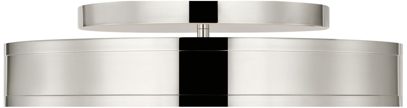 Visual Comfort Studio Dupont 16 Round Semi Flush Nickel LED