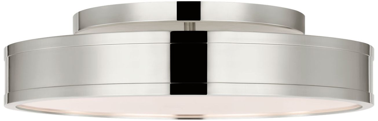 Image 4 Visual Comfort Studio Dupont 16 Round Semi Flush Nickel LED more views