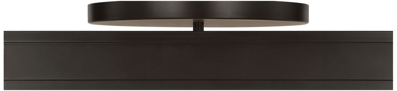 Visual Comfort Studio Dupont 16 Square Semi Flush Aged Iron LED