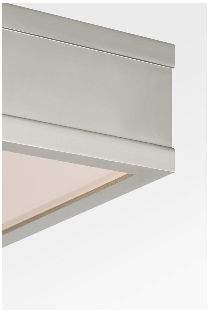 Image 3 Visual Comfort Studio Dupont 16 Square Semi Flush Polished Nickel LED more views