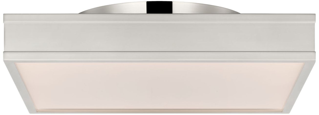 Image 5 Visual Comfort Studio Dupont 16 Square Semi Flush Polished Nickel LED more views