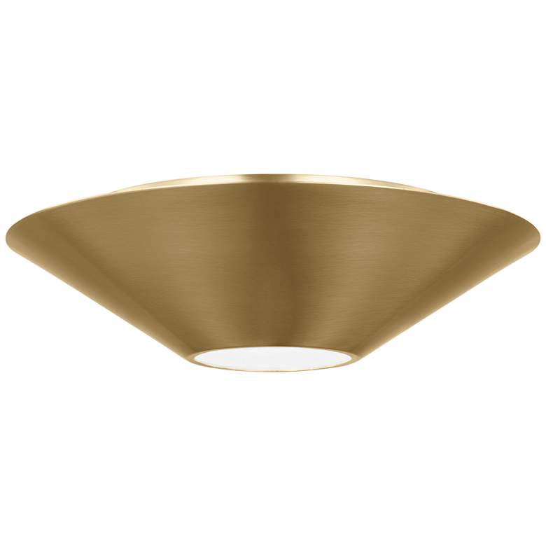 Image 1 Visual Comfort Studio Echo Medium Flush Modules 12.5" Burnished Brass