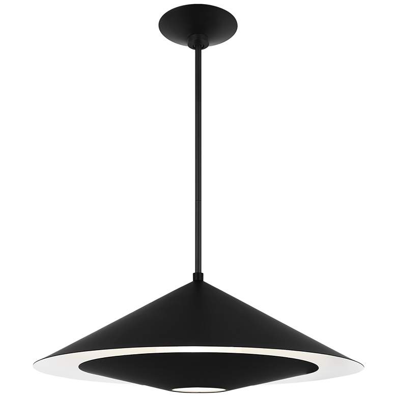 Image 1 Visual Comfort Studio Echo Medium Pendant A19 24" Black