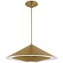 Visual Comfort Studio  Echo Medium Pendant  A19  24"  Burnished Brass