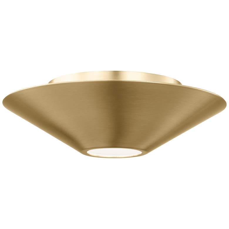 Image 1 Visual Comfort Studio Echo Small Flush Modules 8.37" Burnished Brass