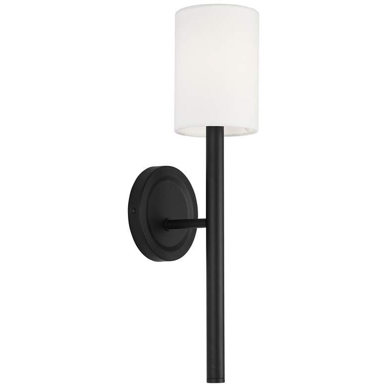 Image 1 Visual Comfort Studio Egmont Tall Sconce A19 4.75" Black