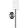 Visual Comfort Studio Egmont Tall Sconce A19 4.75" Brushed Nickel