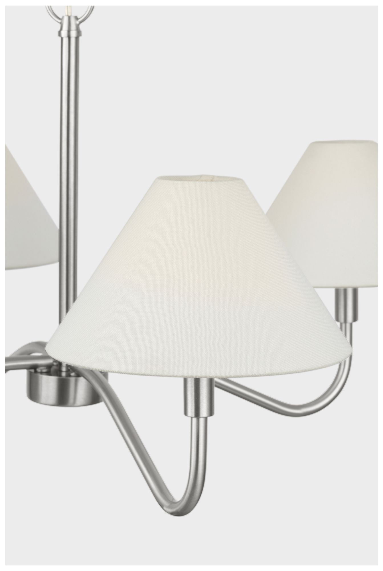 Image 4 Visual Comfort Studio  Eldon Medium Chandelier  B11    Brushed Nickel more views
