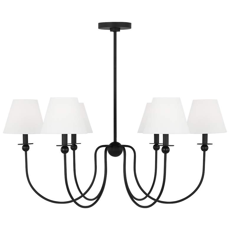 Image 1 Visual Comfort Studio  Elsay Large Chandelier  Torpedo  36.37"   Black