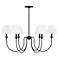 Visual Comfort Studio  Elsay Large Chandelier  Torpedo  36.37"   Black