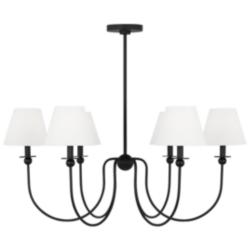 Visual Comfort Studio  Elsay Large Chandelier  Torpedo  36.37"   Black