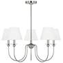 Visual Comfort Studio  Elsay Medium  B10 Torpedo  29.75"  Brushed Nickel