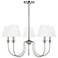 Visual Comfort Studio Elsay Medium B10 Torpedo 29.75" Brushed Nickel
