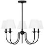 Visual Comfort Studio  Elsay Medium Chandelier  B Torpedo  29.75"   Black