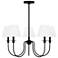 Visual Comfort Studio  Elsay Medium Chandelier  B Torpedo  29.75"   Black