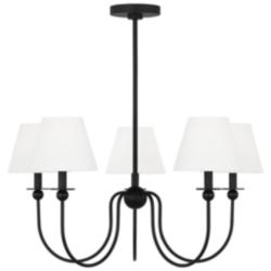 Visual Comfort Studio  Elsay Medium Chandelier  B Torpedo  29.75"   Black