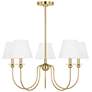 Visual Comfort Studio  Elsay Medium Chandelier  B10  29.75"  Satin Brass