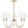 Visual Comfort Studio  Elsay Medium Chandelier  B10  29.75"  Satin Brass