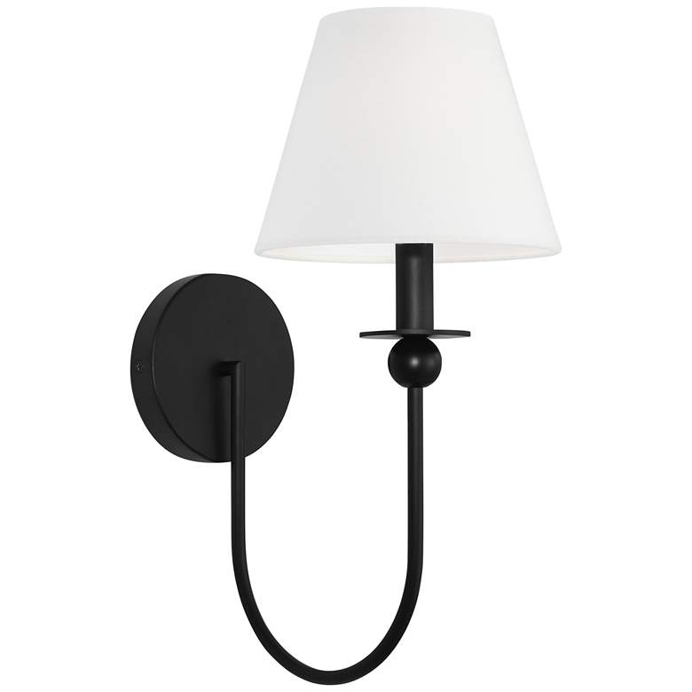 Image 1 Visual Comfort Studio Elsay Small Sconce Torpedo 7" Black