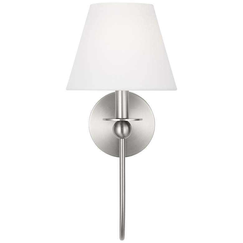 Image 1 Visual Comfort Studio Elsay Small Sconce Torpedo 7" Brushed Nickel