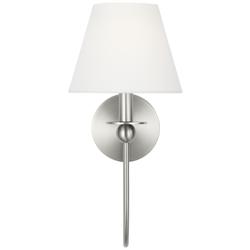 Visual Comfort Studio  Elsay Small Sconce  Torpedo  7"  Brushed Nickel