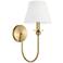 Visual Comfort Studio Elsay Small Sconce Torpedo 7" Satin Brass