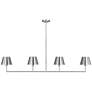 Visual Comfort Studio  Ender LRG Linear Chandelier A19 56" Brushed Nickel