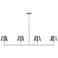 Visual Comfort Studio Ender LRG Linear Chandelier A19 56" Brushed Nickel