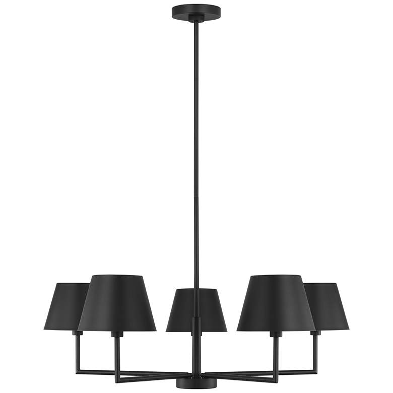Image 1 Visual Comfort Studio  Ender Medium Chandelier  A19  32.62"   Black