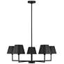 Visual Comfort Studio  Ender Medium Chandelier  A19  32.62"   Black