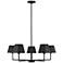 Visual Comfort Studio  Ender Medium Chandelier  A19  32.62"   Black