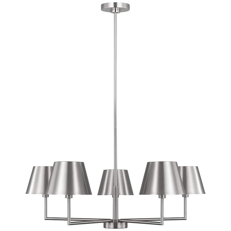 Image 1 Visual Comfort Studio  Ender Medium Chandelier  A19  32.62"  Brushed Nickel