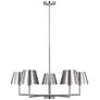 Visual Comfort Studio  Ender Medium Chandelier  A19  32.62"  Brushed Nickel