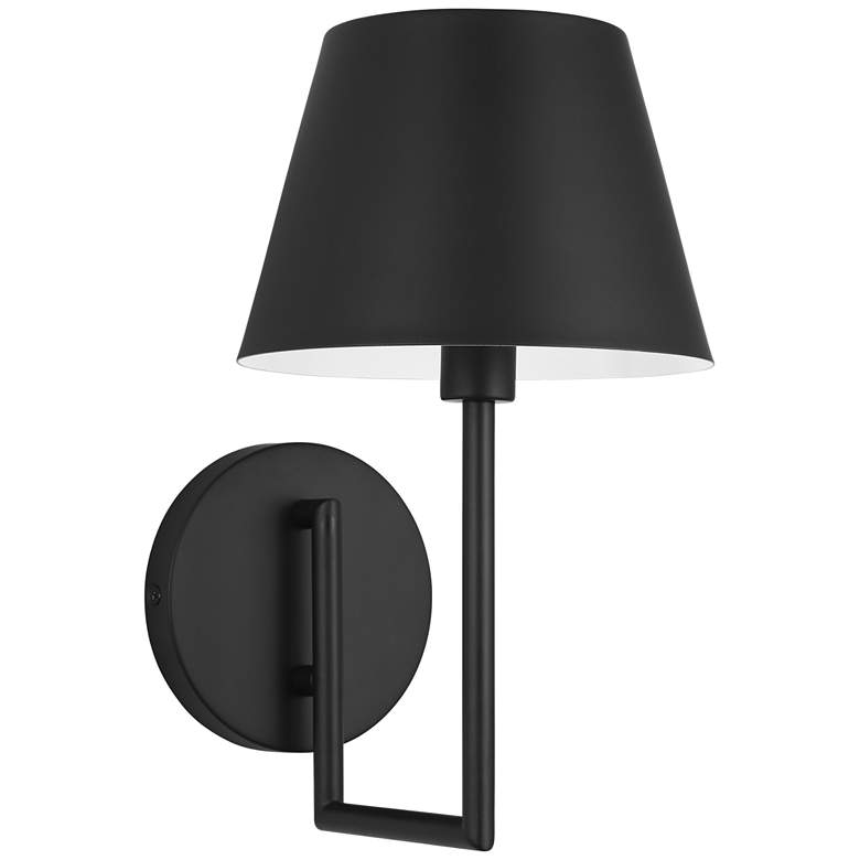 Image 1 Visual Comfort Studio Ender Small Sconce A19 7" Black
