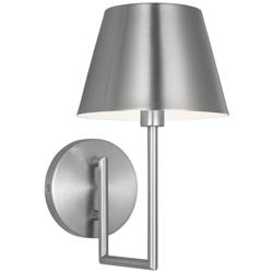 Visual Comfort Studio  Ender Small Sconce  A19  7"  Brushed Nickel