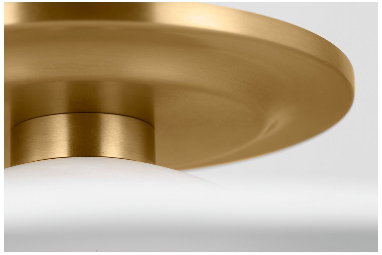 Image 3 Visual Comfort Studio Endicott 16 Flush Mount Burnished Brass LEDBi-Pin more views