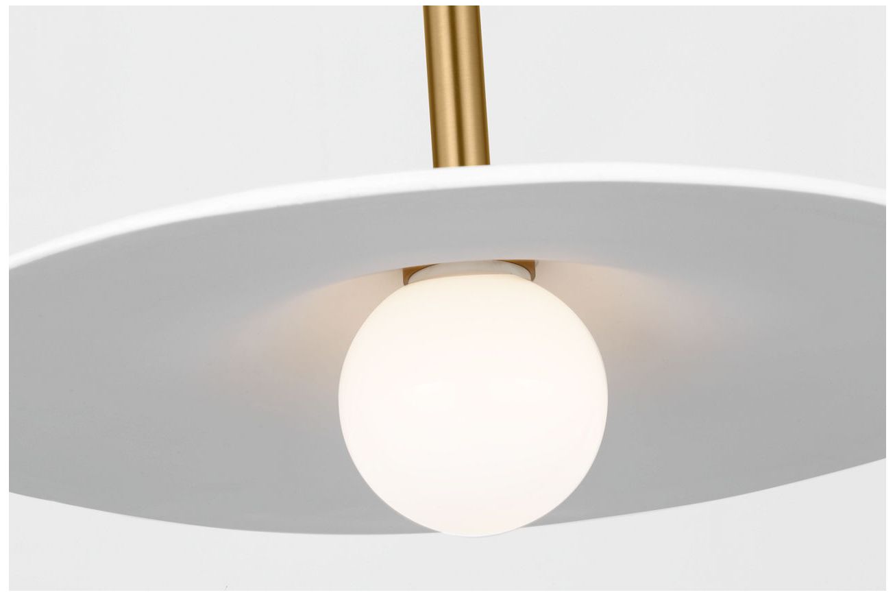 Image 3 Visual Comfort Studio Endicott 16 Pendant Burnished Brass LEDBi-Pin more views