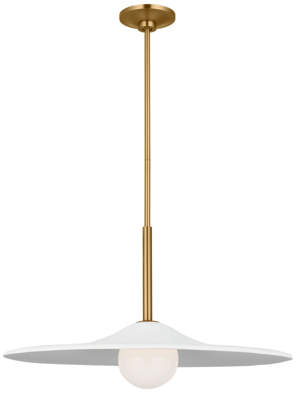 Image 4 Visual Comfort Studio Endicott 24 Pendant Burnished Brass LEDBi-Pin more views