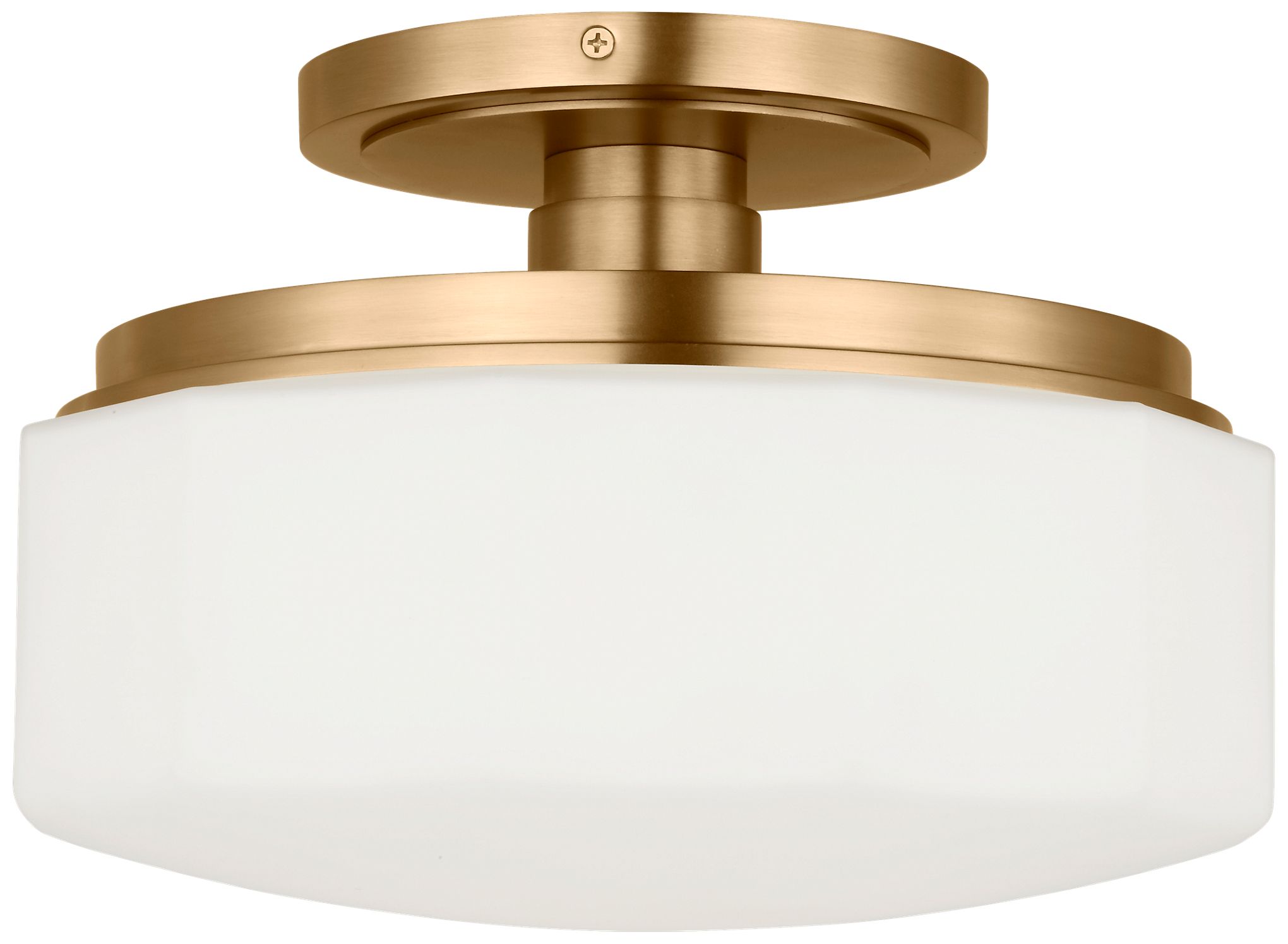 Visual Comfort Studio  Fairfax 11" Flush Mount  E26    Polished Nickel