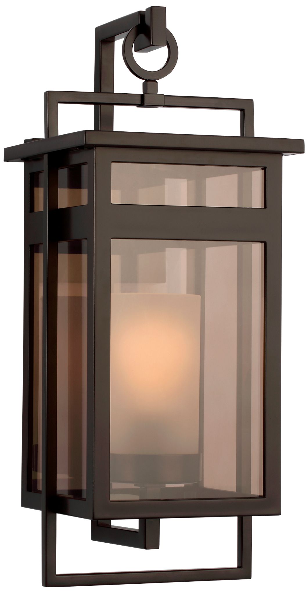 Visual Comfort Studio  Fairhaven 15" Wall Lantern  E12    Truffle