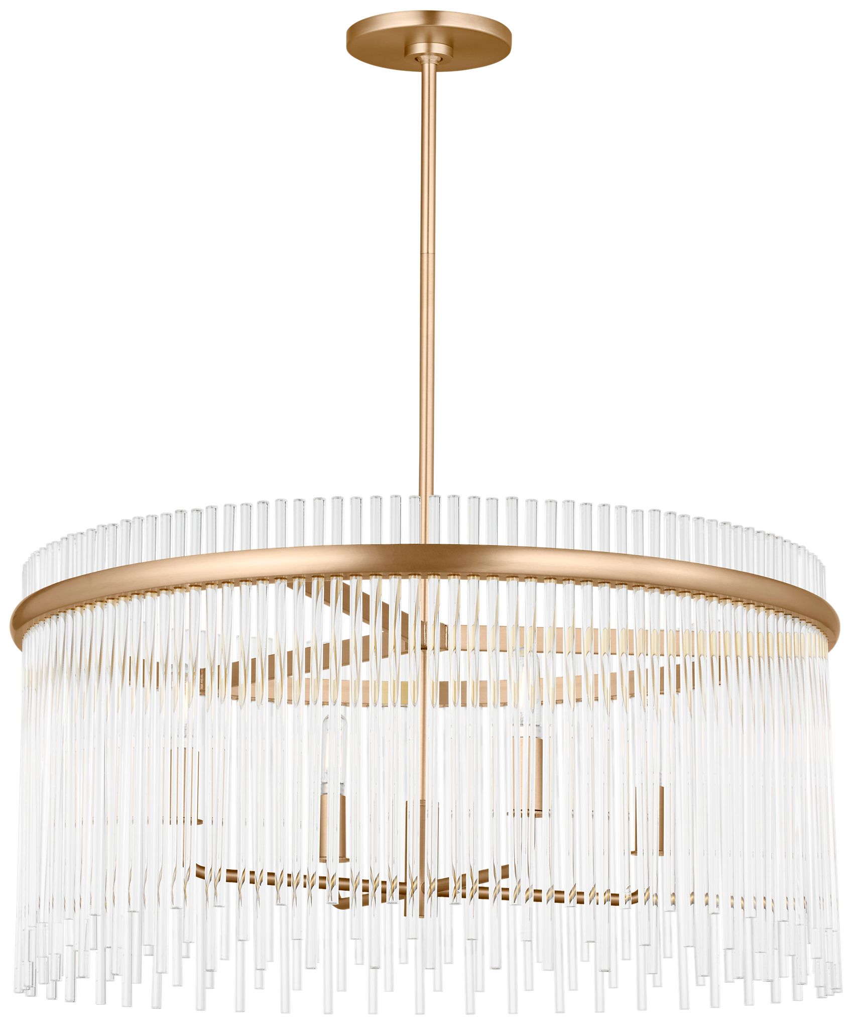 Visual Comfort Studio  Finley 24" Chandelier  B11    Satin Brass