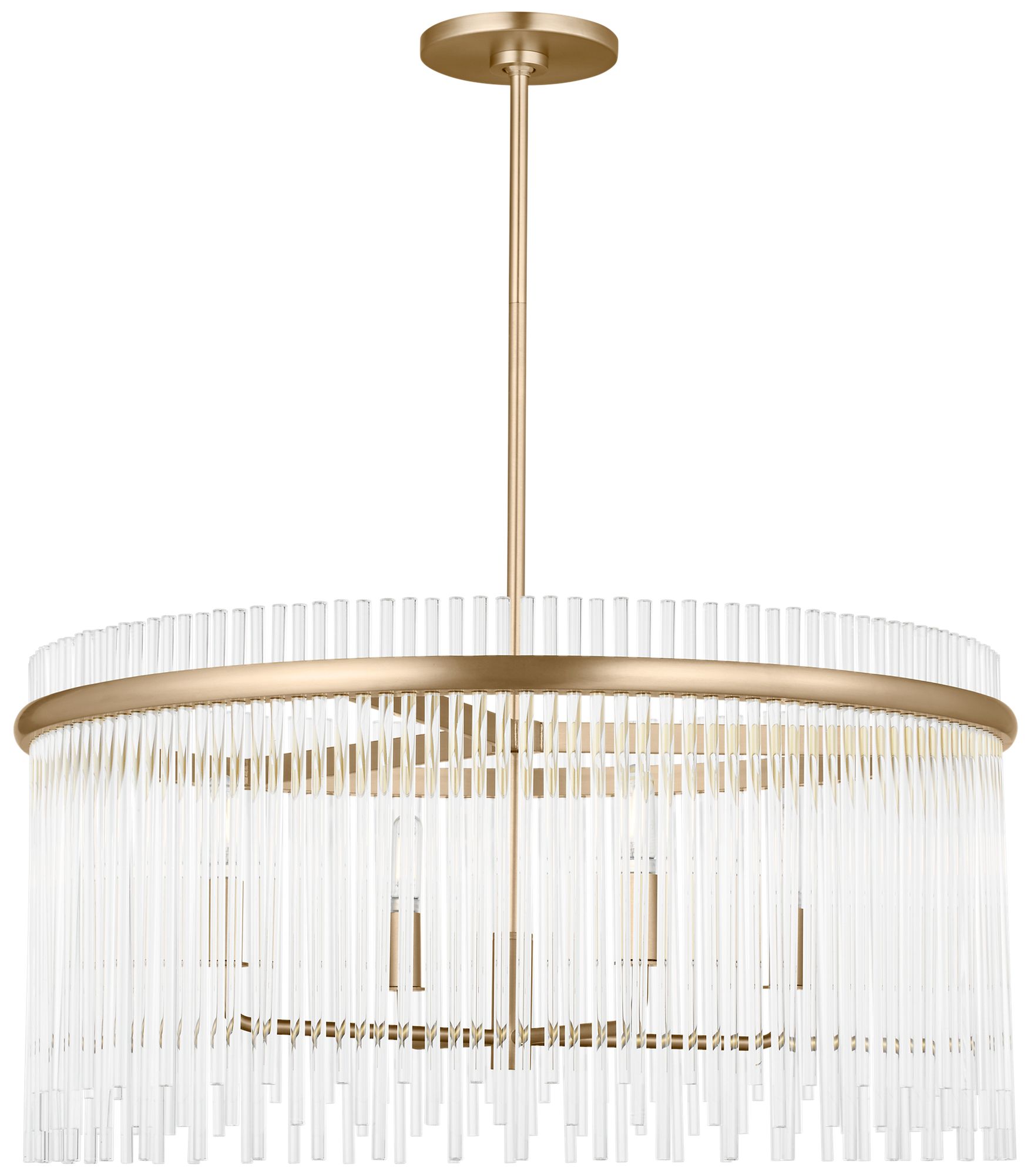 Image 2 Visual Comfort Studio  Finley 24" Chandelier  B11    Satin Brass more views
