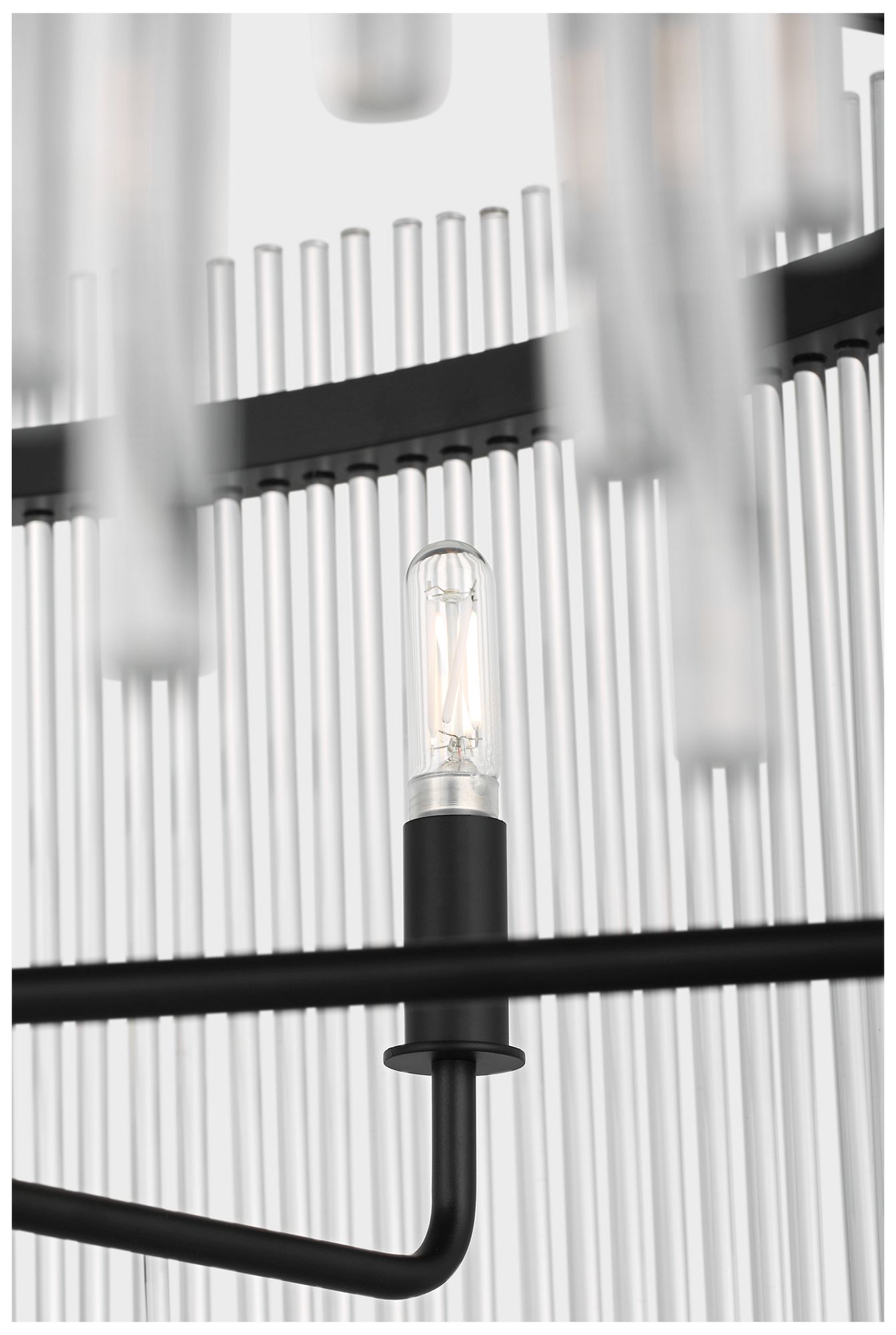 Image 4 Visual Comfort Studio  Finley 36" Chandelier  B11     Black more views