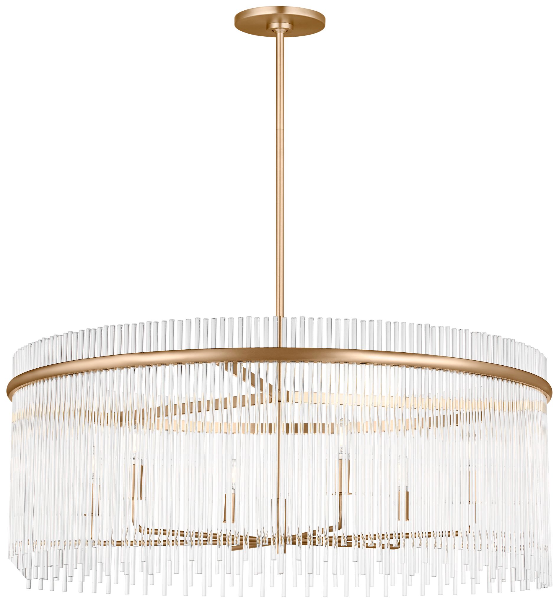 Visual Comfort Studio  Finley 36" Chandelier  B11    Satin Brass