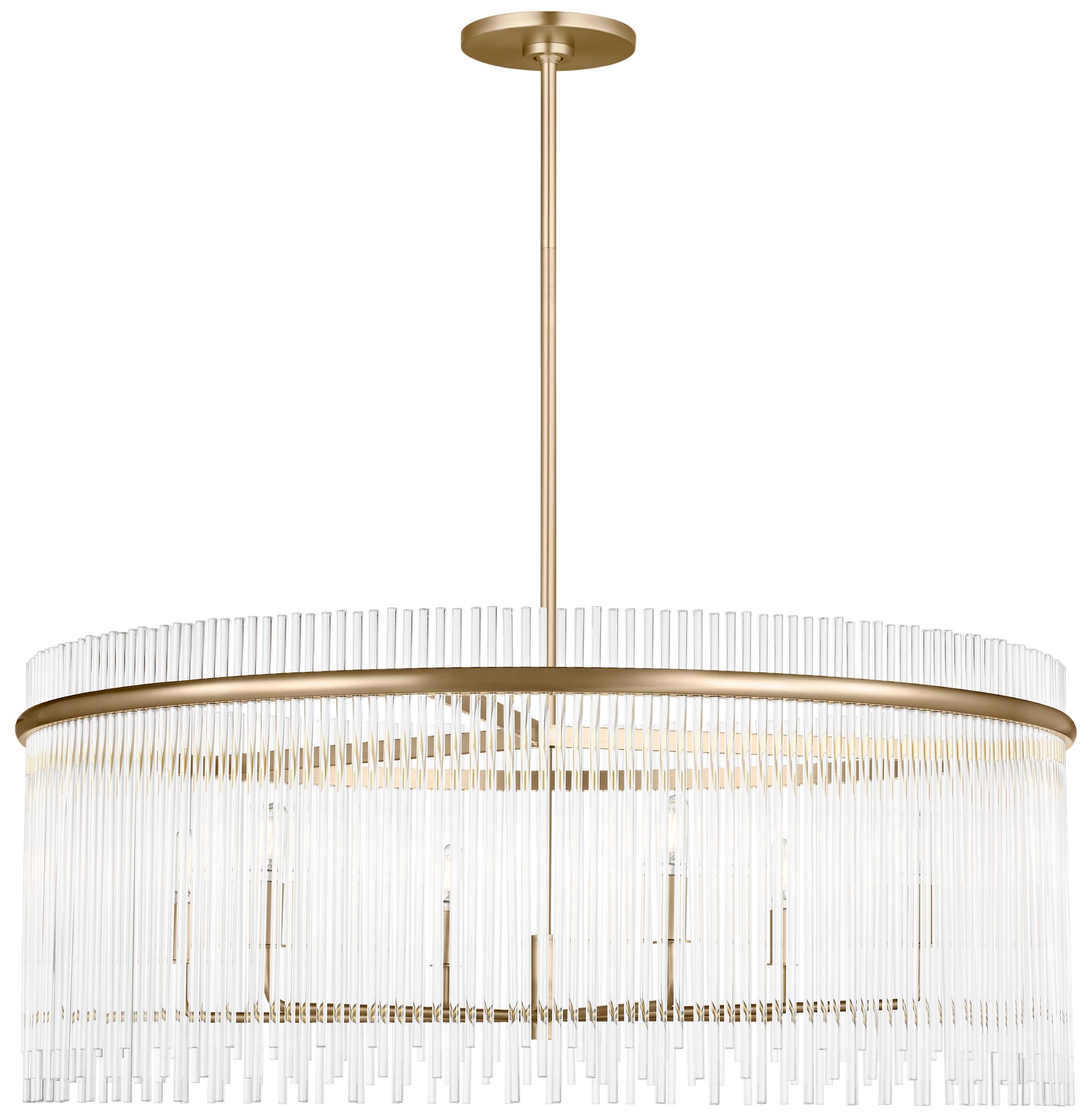 Image 2 Visual Comfort Studio  Finley 36" Chandelier  B11    Satin Brass more views